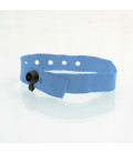 Bracelet tissu clip plastique polyester - marqué
