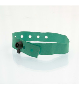 Bracelet tissu clip plastique - vierge