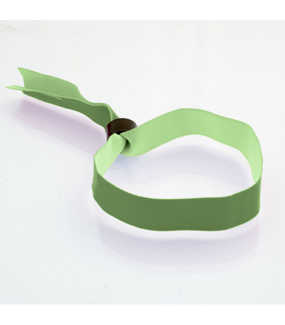 Bracelets tissu polyester bague plastique - marqués