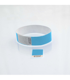 Bracelet tyvek 19 mm avec coupon détachable - marqué