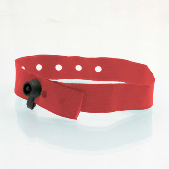 bracelet tissu rouge